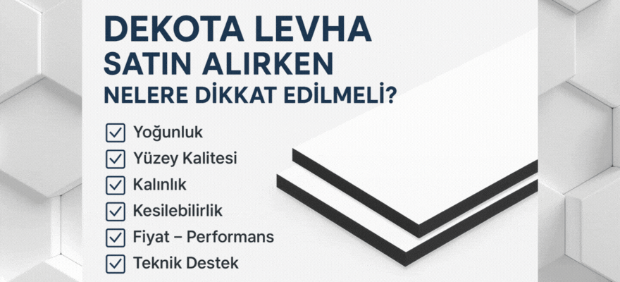 Dekota Levha Satın Alırken Nelere Dikkat Edilmeli
