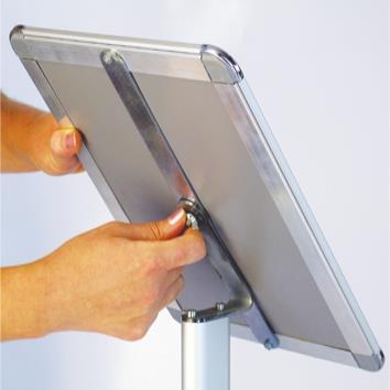 Infoboard 25 mm Gönyeli Köşe Tek Ayaklı, Çelik Tabanlı A3 - (A3) 297 x 420 mm Infoboard 25 mm Gönyeli Köşe Tek Ayaklı, Çelik Tabanlı A3 - (A3) 297 x 420 mm