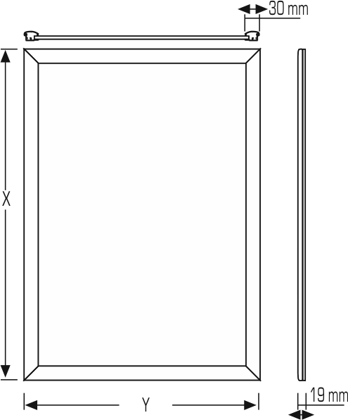 LED Çerçeve – 30 mm Tek Taraflı LED Çerçeve – 30 mm Tek Taraflı