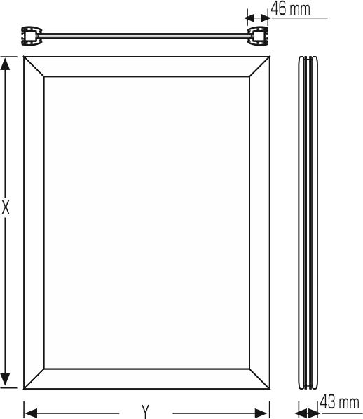 LED Çerçeve – 46 mm Tek Taraflı LED Çerçeve – 46 mm Tek Taraflı